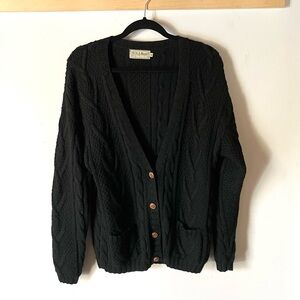100% wool grandpa cardigan Sz M